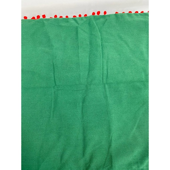 Phantoscope Christmas Tree pillow Cover  17”  Green Pom poms - Picture 5 of 5